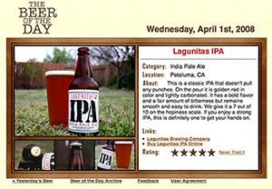 Old Beer of the Day Website