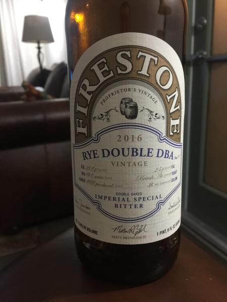 Rye Double DBA (2016) from Firestone Walker Brewing Company — photo 1 of 1