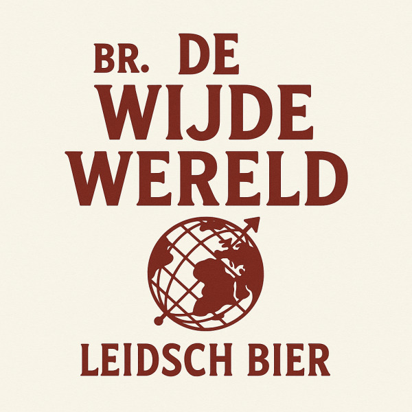 Br. De Wijde Wereld Leidsch Bier logo